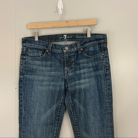 7 For All Mankind Roxanne Jeans Blue 30 Skinny Stretch - Picture 2 of 9